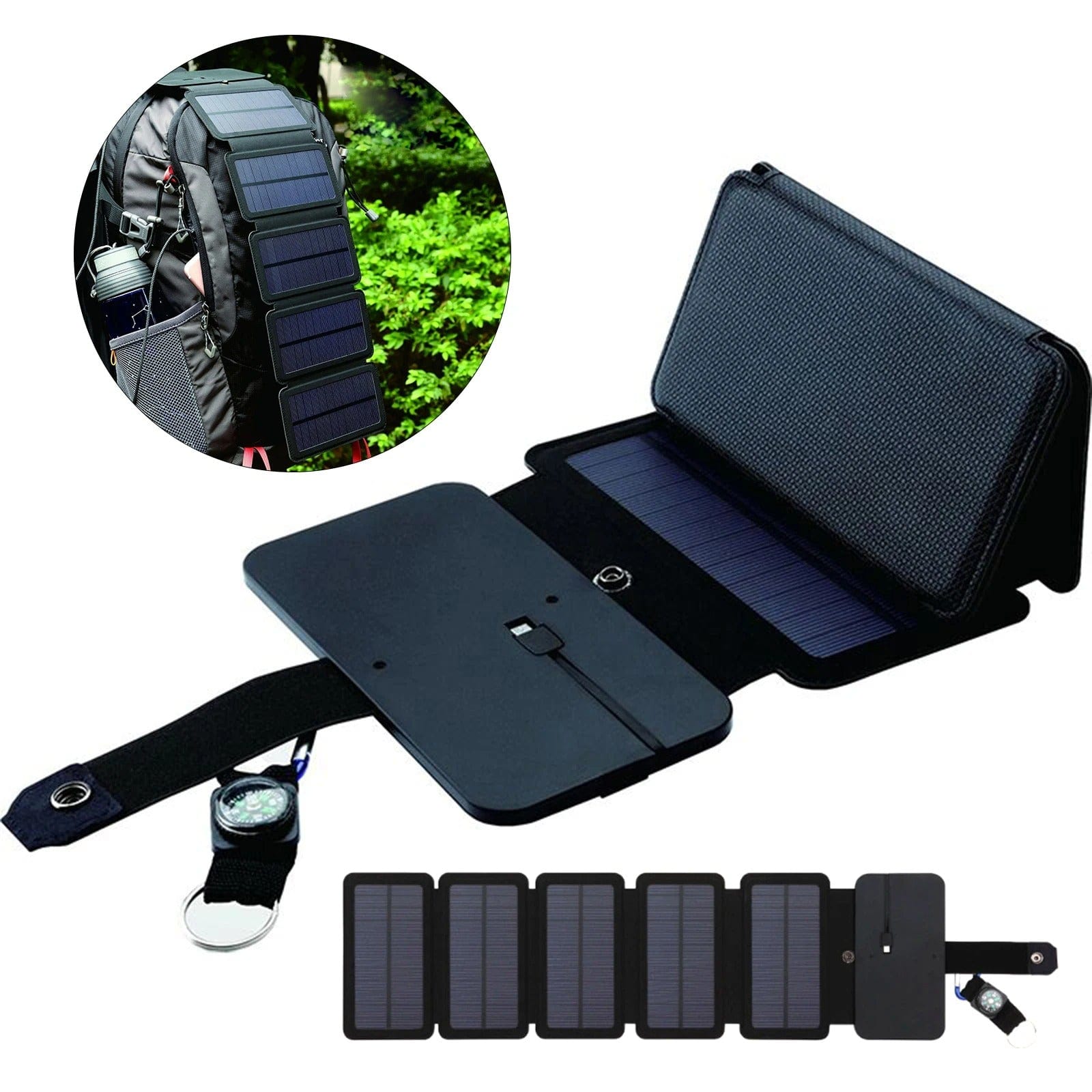 InstinctSurvival Foldable Solar Charger