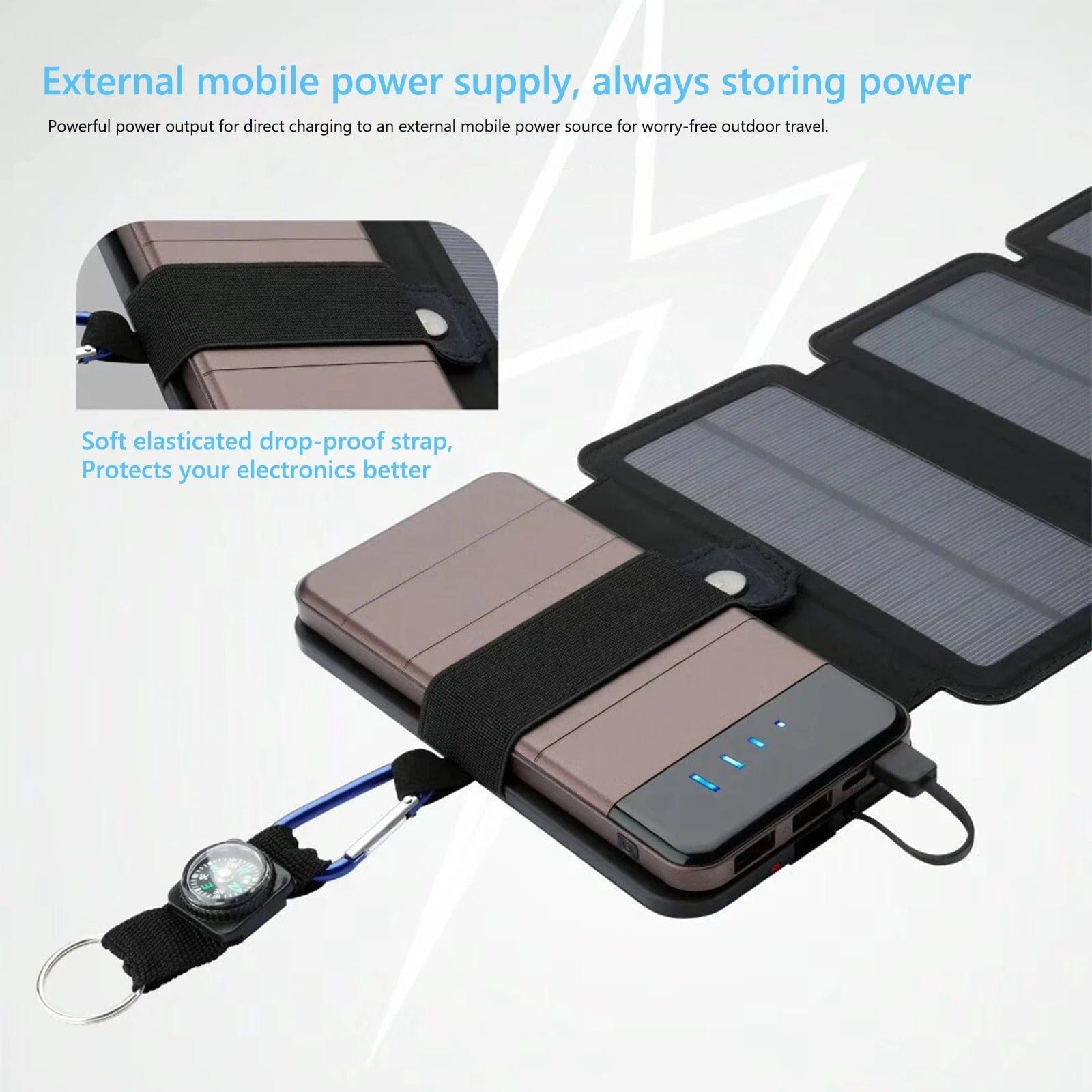 InstinctSurvival Foldable Solar Charger